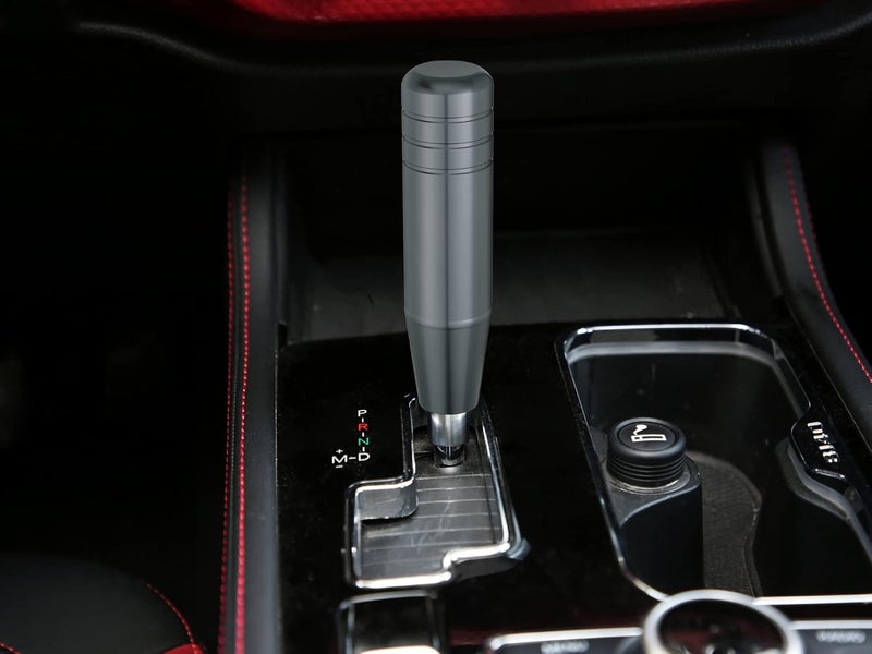 Abfer 5" Heavy Weighted Shift Knob,Car Aluminum Alloy Gear Stick Lever Shifter Handle Knobs Fit Most Automatic Manual Vehicle (Gray) - Image 2